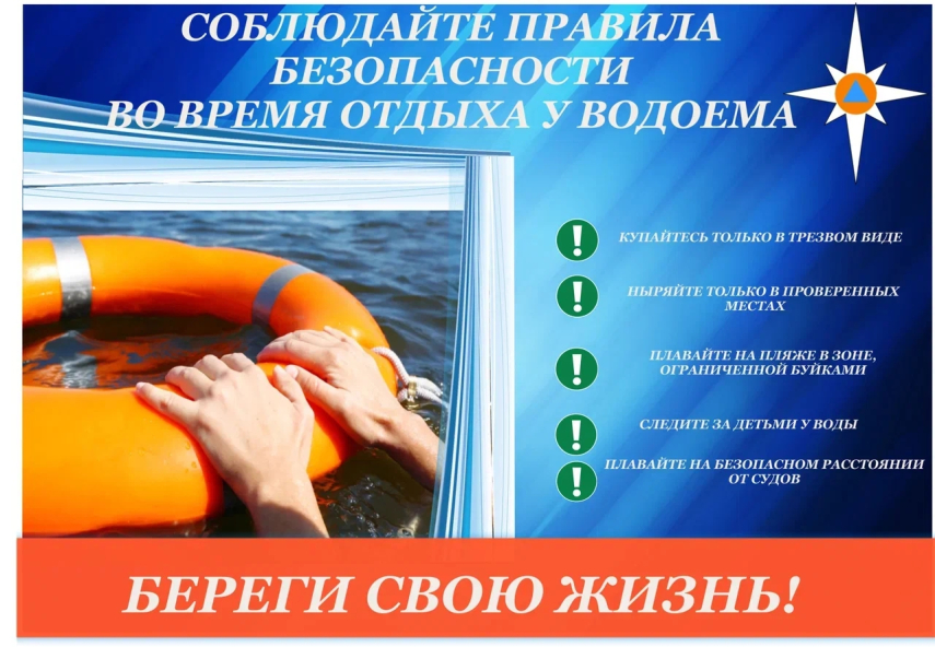 Соблюдайте безопасность у водоёма, берегите свою жизнь!