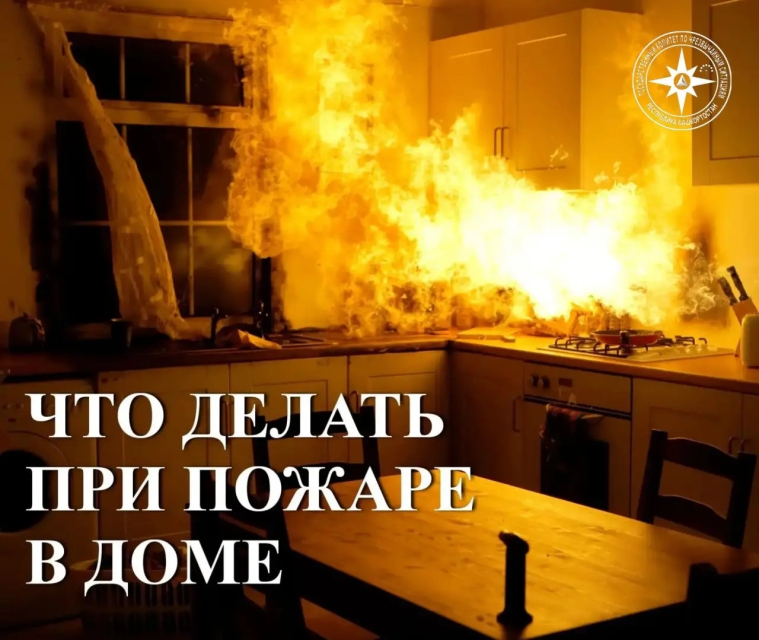 Что делать про пожаре в доме?