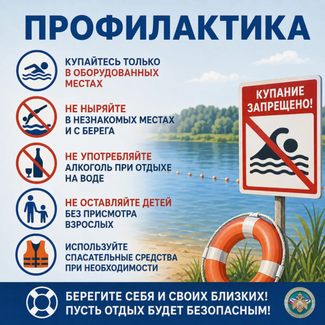 Памятка по безопасности на воде!